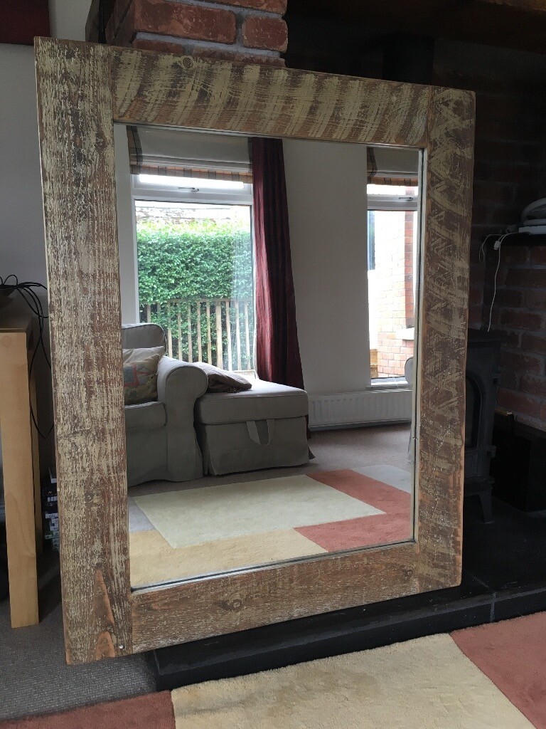 Very Large Rustic Mirror For Sale (4ft x 3ft )(120cm by 95cm) in