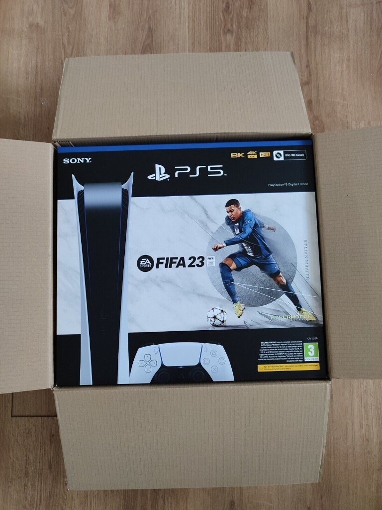 Sony PS5 PlayStation 5 Digital Edition Console Fifa 23 Bundle New