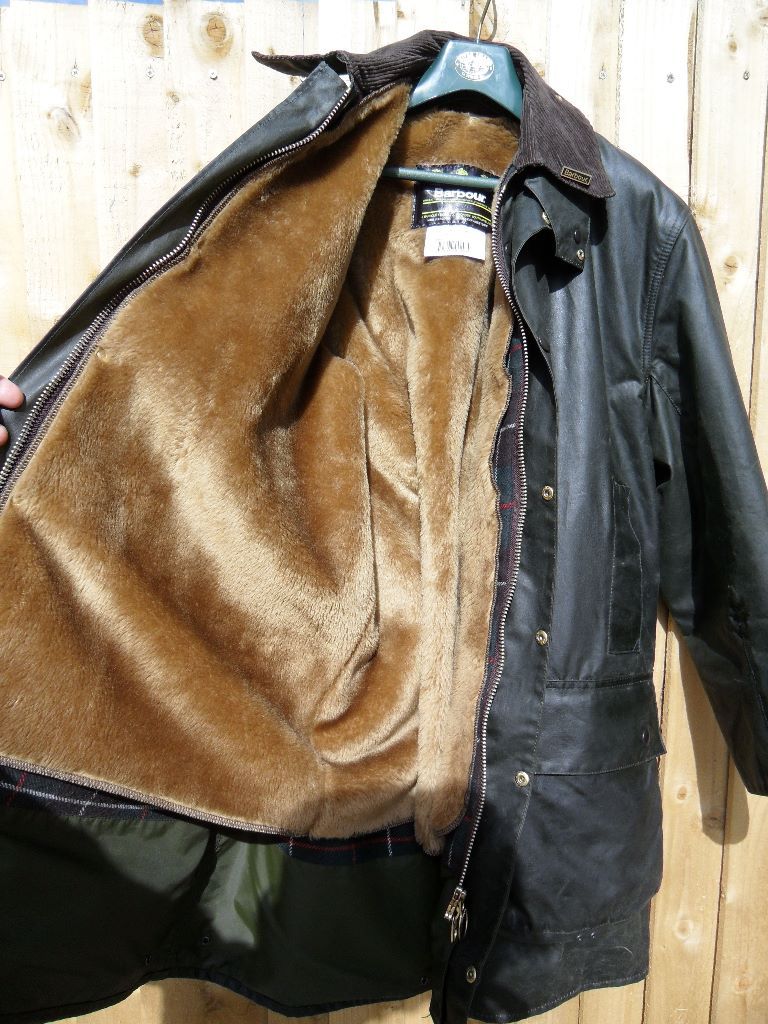 Barbour northumbria vgc wax jacket with unused matching thermal liner