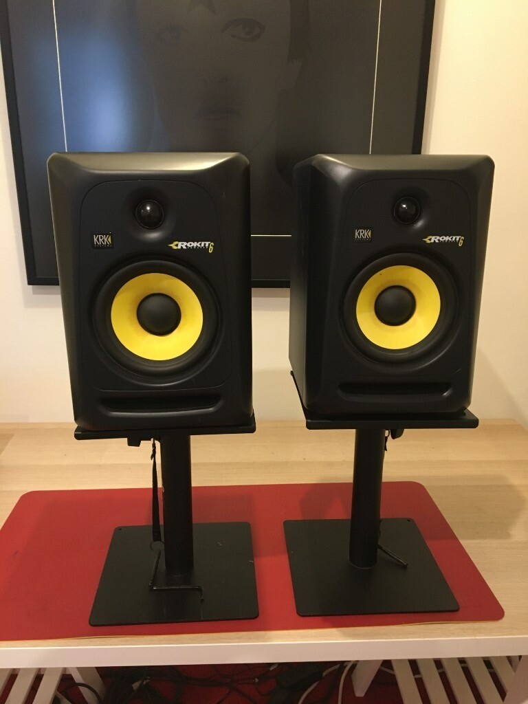 KRK Rokit 6 G3 Studio monitors (Pair) working perfectly fine. Some