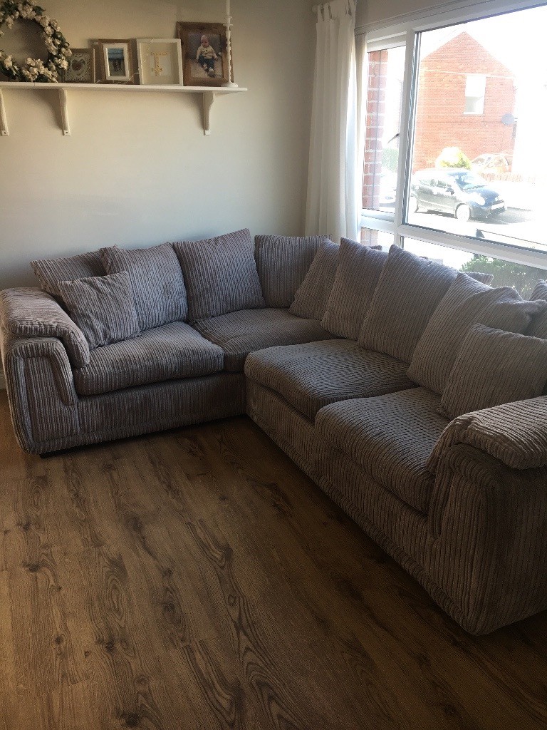 DFS corner fabric sofa for sale excellent condition in Newtownabbey