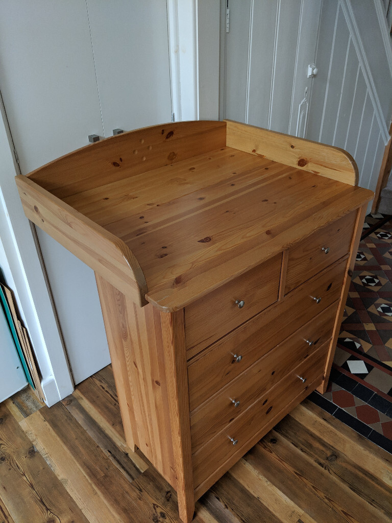John Lewis Pine Baby Changing Table Chest Of Drawers
