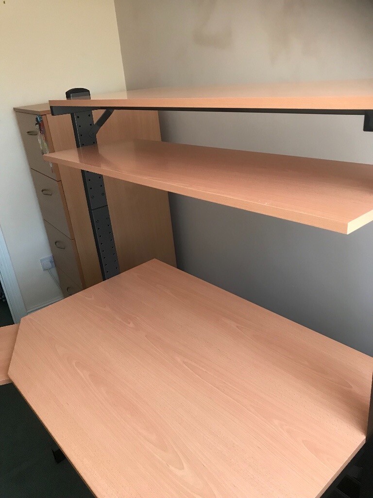 IKEA computer desk with shelves in Rugeley, Staffordshire Gumtree