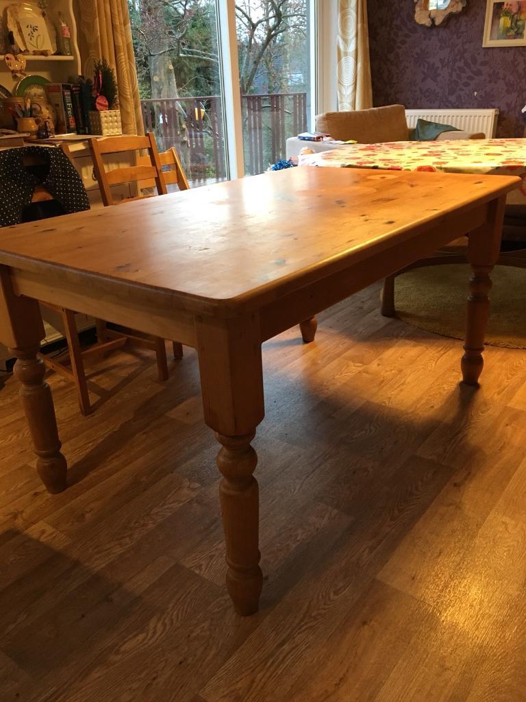 Solid pine farmhouse kitchen dining table in Dunblane, Stirling Gumtree