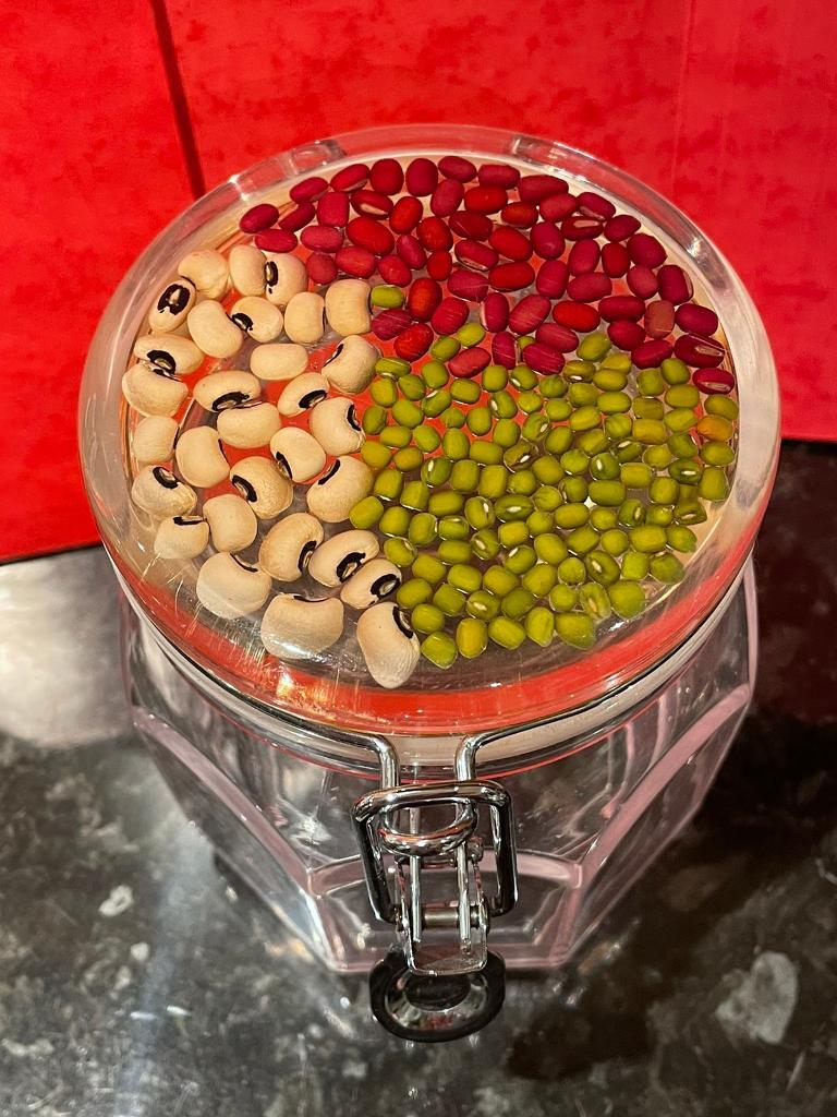 Food Storage Container Pulses / Lentils/ Beans Airtight Lid in