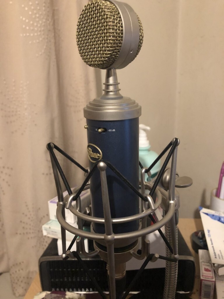 Blue Bluebird microphone, great condition 5 months old, used literally
