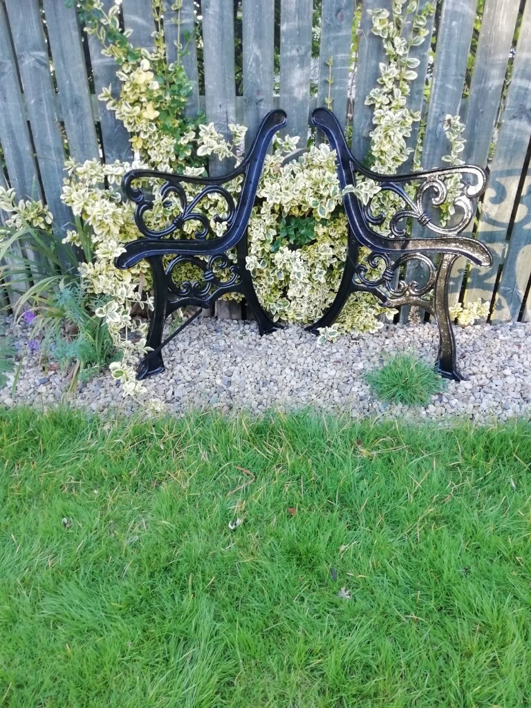 Quality Heavy Cast Iron Garden Bench Ends | in Cookridge, West