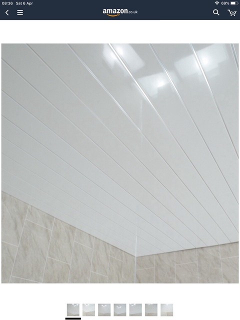 Pvc Wall And Ceiling Cladding With Chrome Inlay Brand New 2 6m X