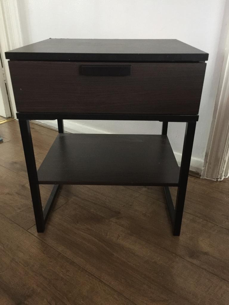 Brown bedside table in Cambridge, Cambridgeshire Gumtree