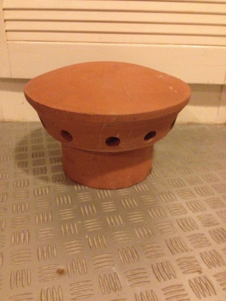 Hepworth Terracotta Chimney Fluvent / Flue Vent / Chimney Cap Unused