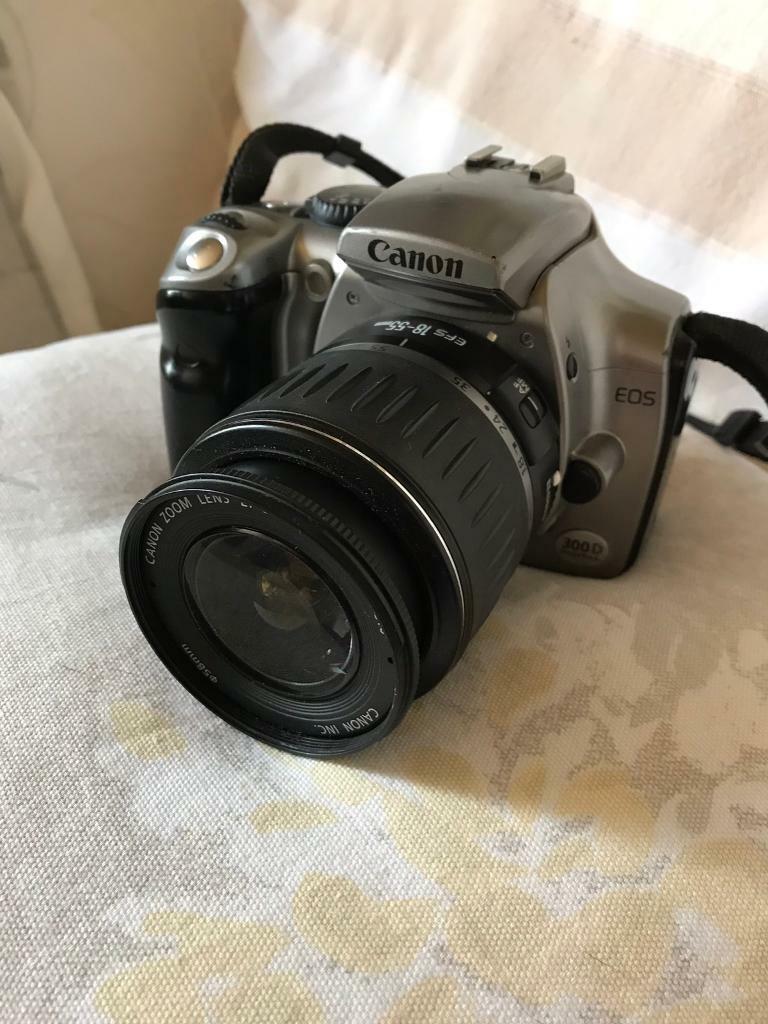 Canon EOS 300D Digital SLR camera with Lens in Old Canon EOS 300D Digital SLR camera with Lens in Old