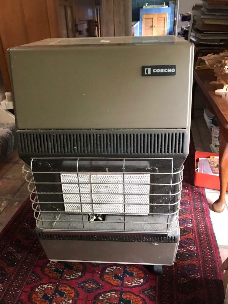 Corcho Super sur butane gas heater with calor gas bottle and regulator