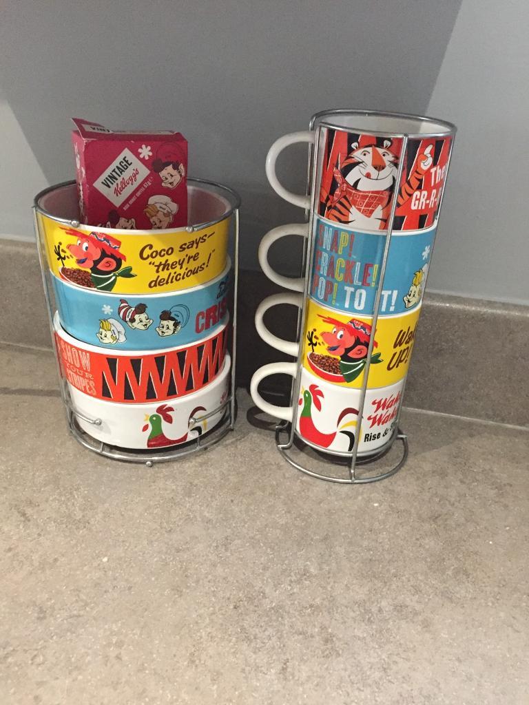 Kellogg’s cereal bowls and mugs in Newport Gumtree