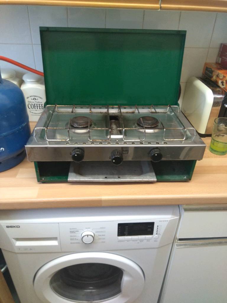 Calor gas portable camping cooker + gas bottle (full) in Bromyard