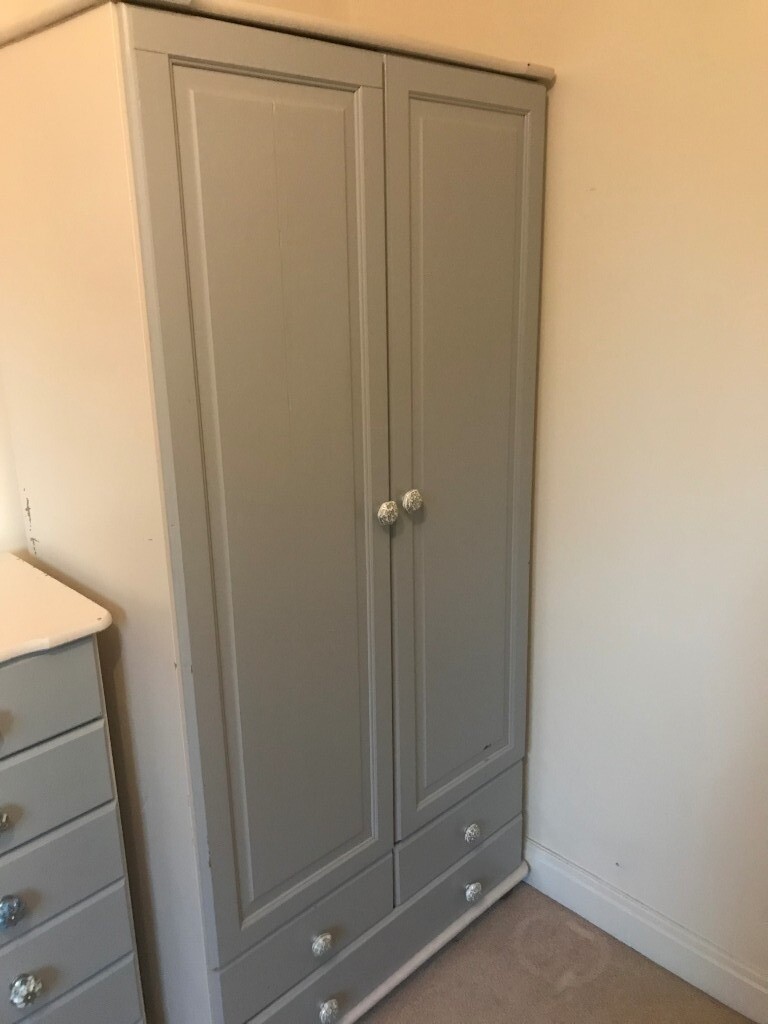 Upcycled Wardrobe Grey And Cream In Maidstone Kent Gumtree