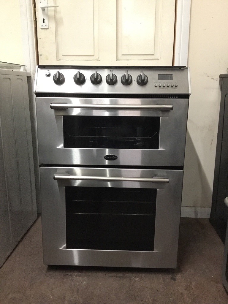 Cannon gas cooker 60cm stainless steel double oven 3 months warranty