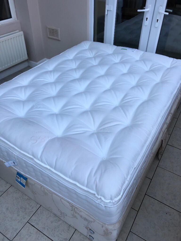 Marks & Spencer King Size Bed (Base + Mattress) Sprung Base