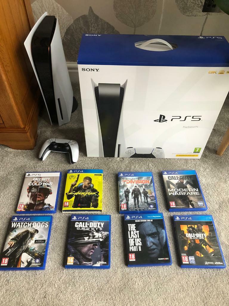 Ps5 with games in Top Valley, Nottinghamshire Gumtree