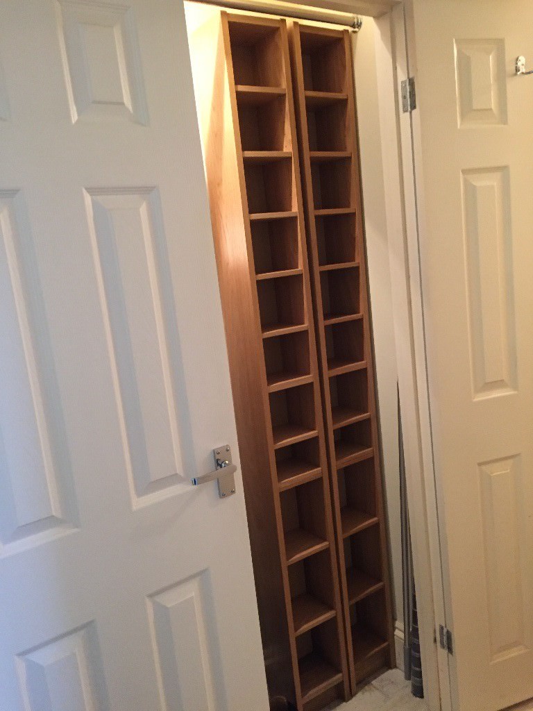 IKEA CD/DVD shelves, 5 available, birch and oak colour, excellent