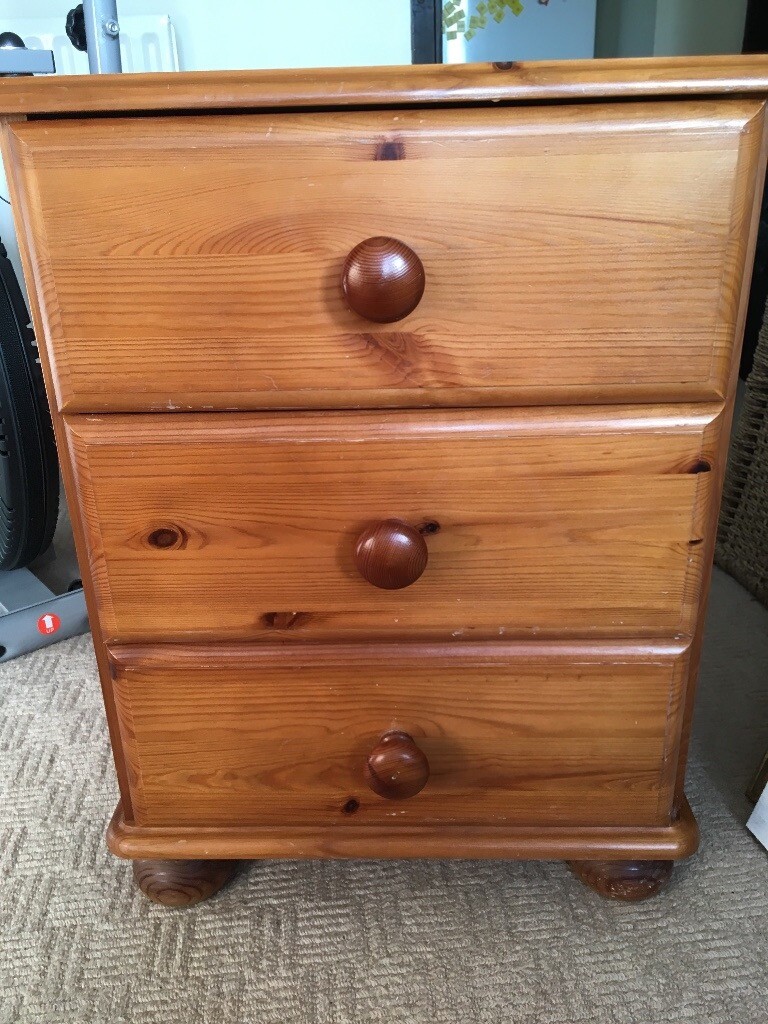 Pine bedside table in Weavering, Kent Gumtree