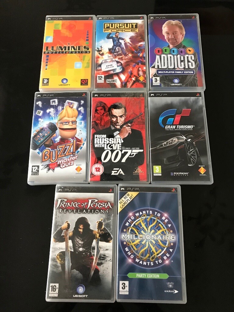 PSP GAMES BUNDLE OF 8 All boxed in Derby, Derbyshire Gumtree