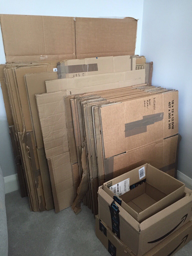 50+ packing boxes plus bubble wrap & packing paper in Claygate