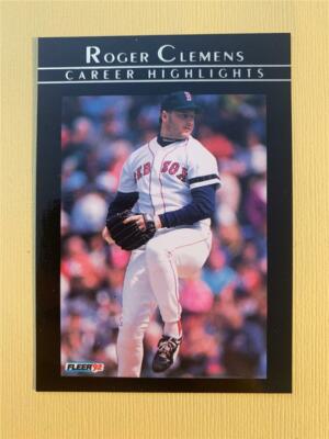 1992 Fleer Roger Clemens Career Highlights Insert #9