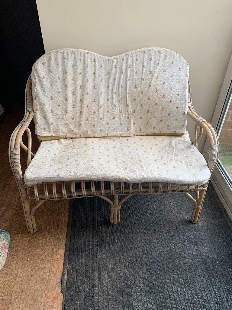 Wicker two seater sofa | in Norwich, Norfolk | Gumtree