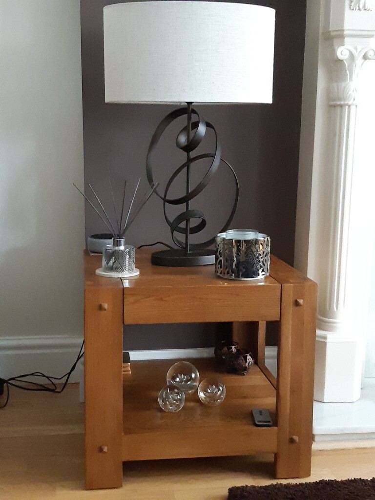 Oak Furniture Land Large solid Oak Lamp table. in Shotts, North