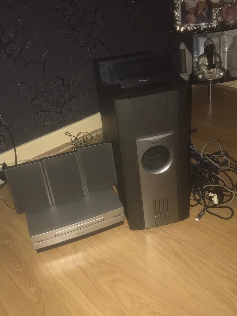Pioneer surround sound system with DVD player in Bournemouth, Dorset