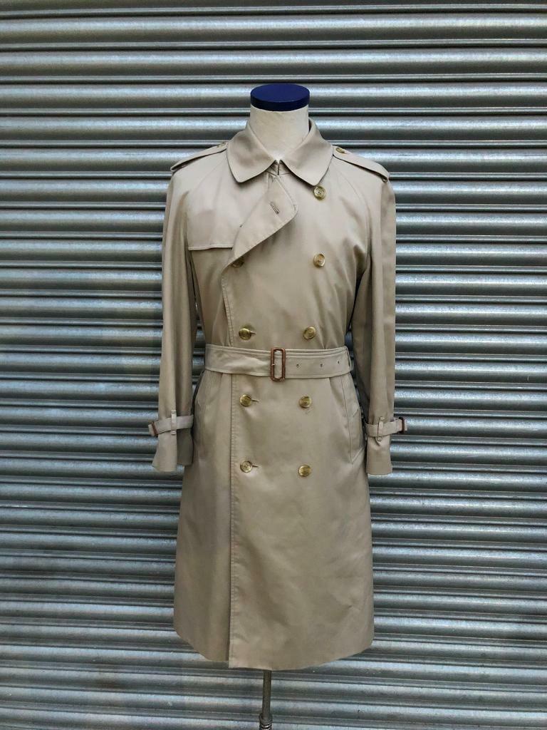 Vintage burberry trenchcoat raincoat mac coat rain mens classic with