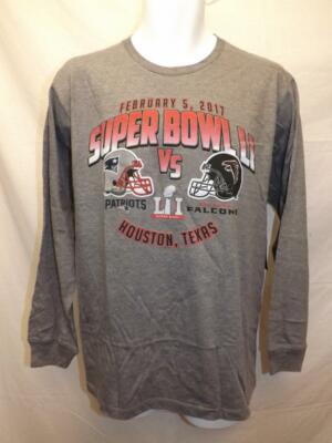 New 2017 Super Bowl Patriots Vs. Falcons Mens Sizes M-L-XL-2XL Shirt