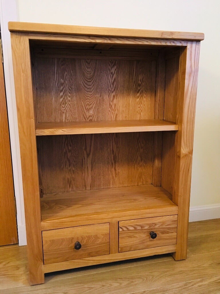 Oak bookcase, with drawers, as new in Aberdeen Gumtree