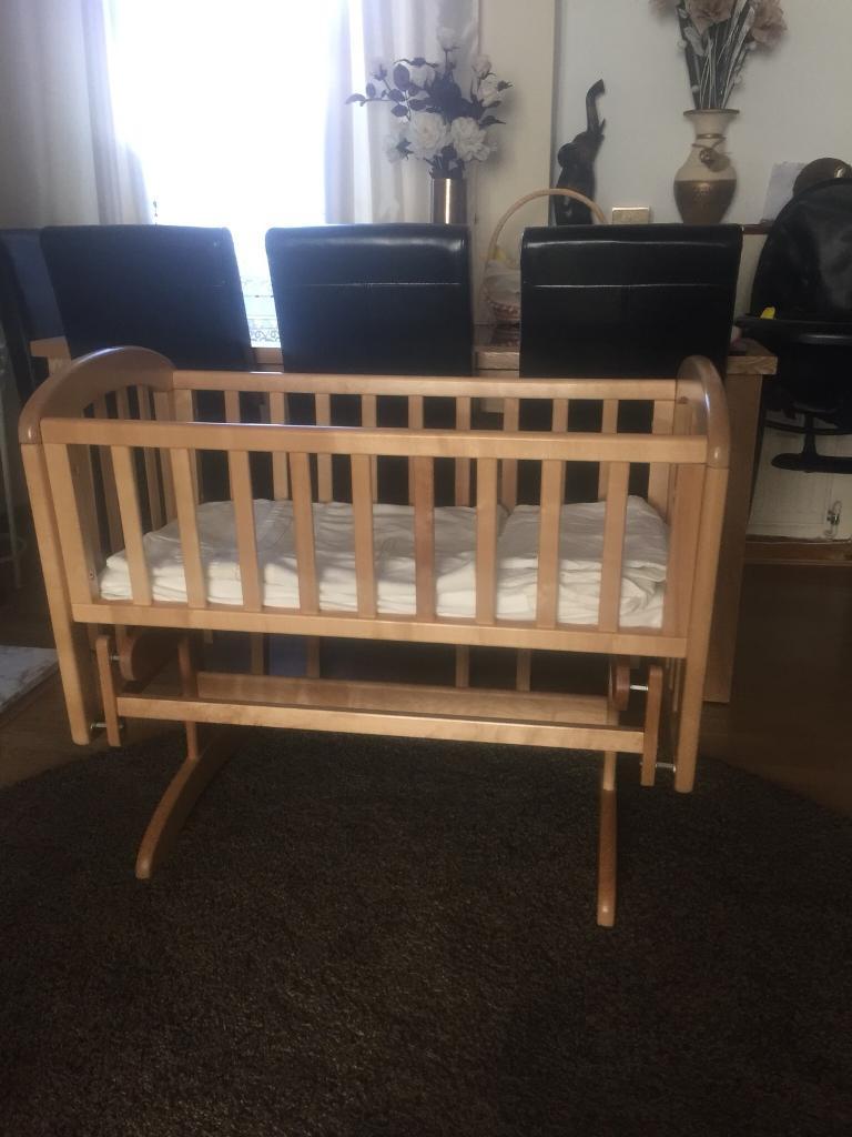 John Lewis wooden baby rocking crib/cot in Grangetown, Cardiff Gumtree