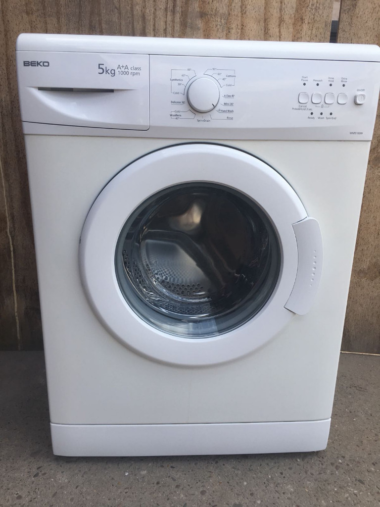 Beko, WM5100W, Washing Machine, 5KG, 1000RPM, Polar White