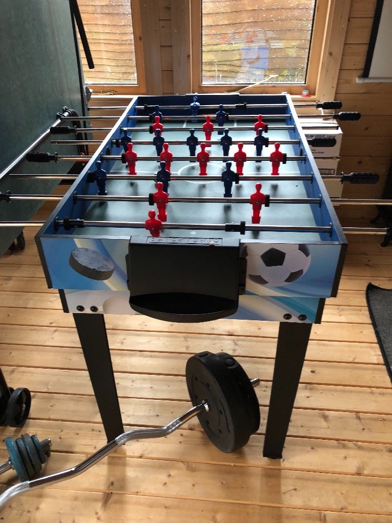 Football table / snooker table combination multi game table in