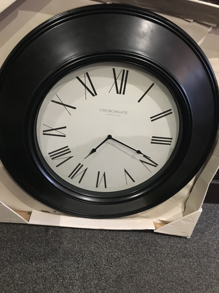 Brand New Vintage Style Large CHURCHGATE Wall Clock in Edinburgh City