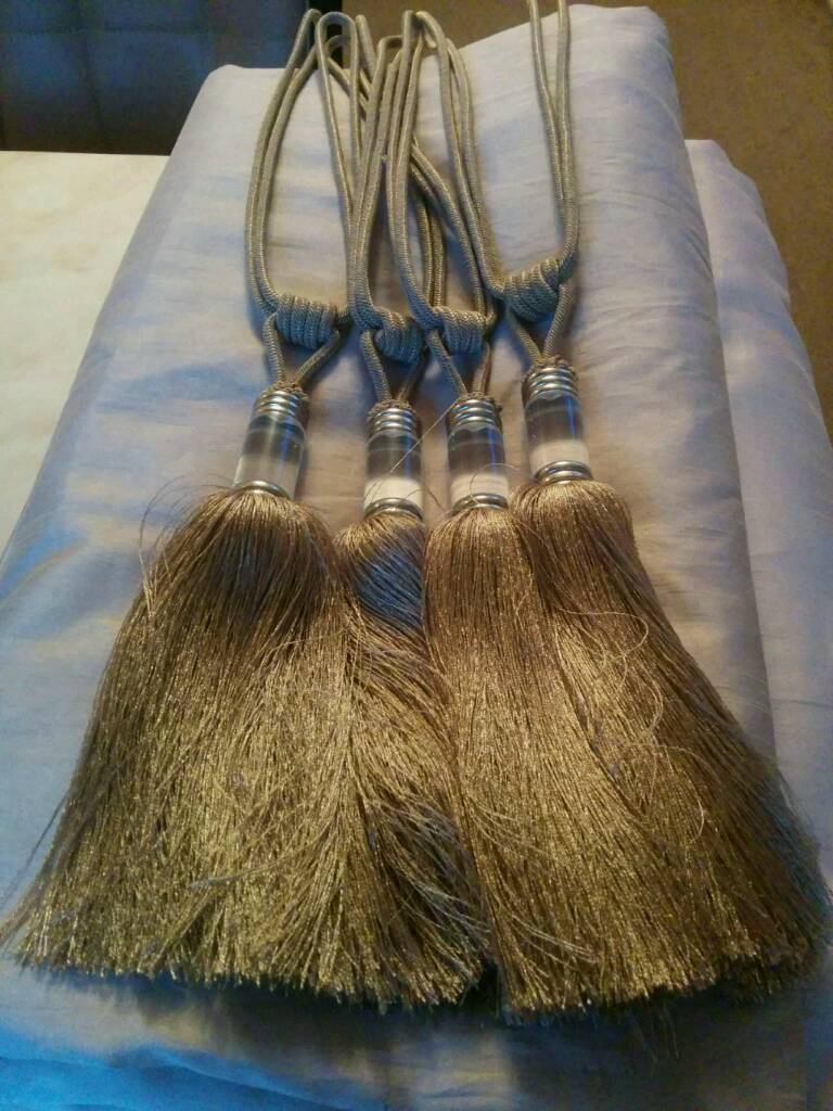 Lovely large 90 by 90 dunelm curtains will tiebacks in Swansea Gumtree