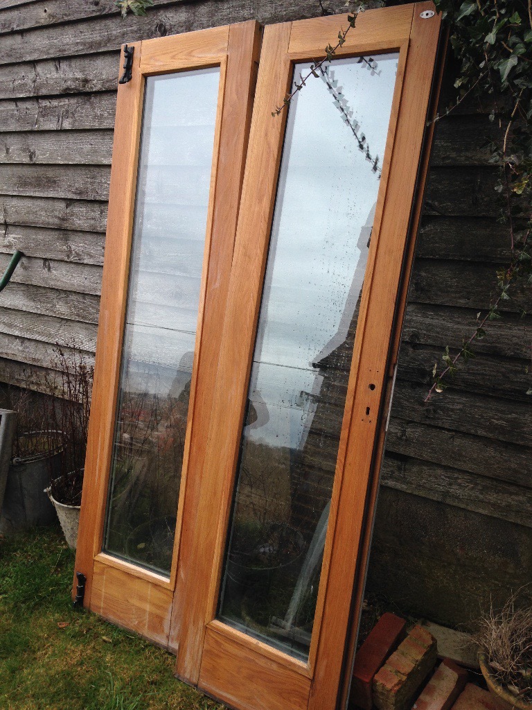 A pair of external french doors and frame in Alresford, Hampshire