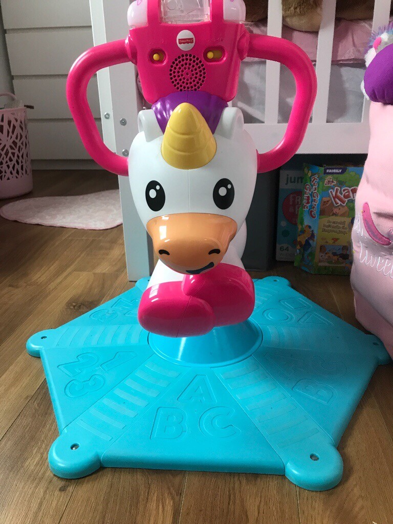 Fisher price bounce and spin unicorn ride on in Newtownabbey, County
