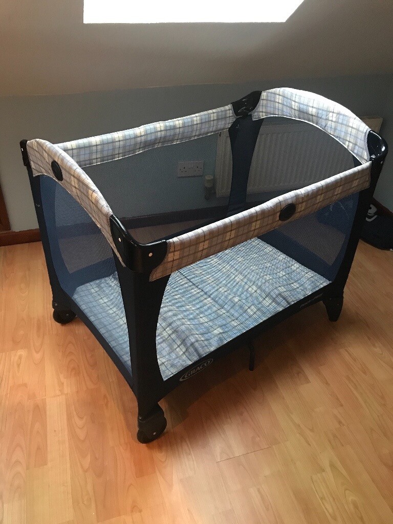 Graco Compact Travel Cot Dark Blue in Fareham, Hampshire Gumtree