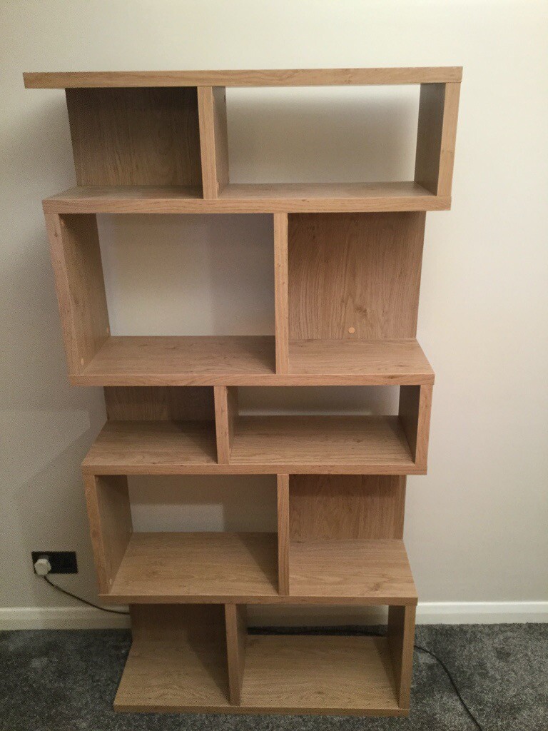 Multiple cube storage unit in light Oak Effect wood in Bournemouth