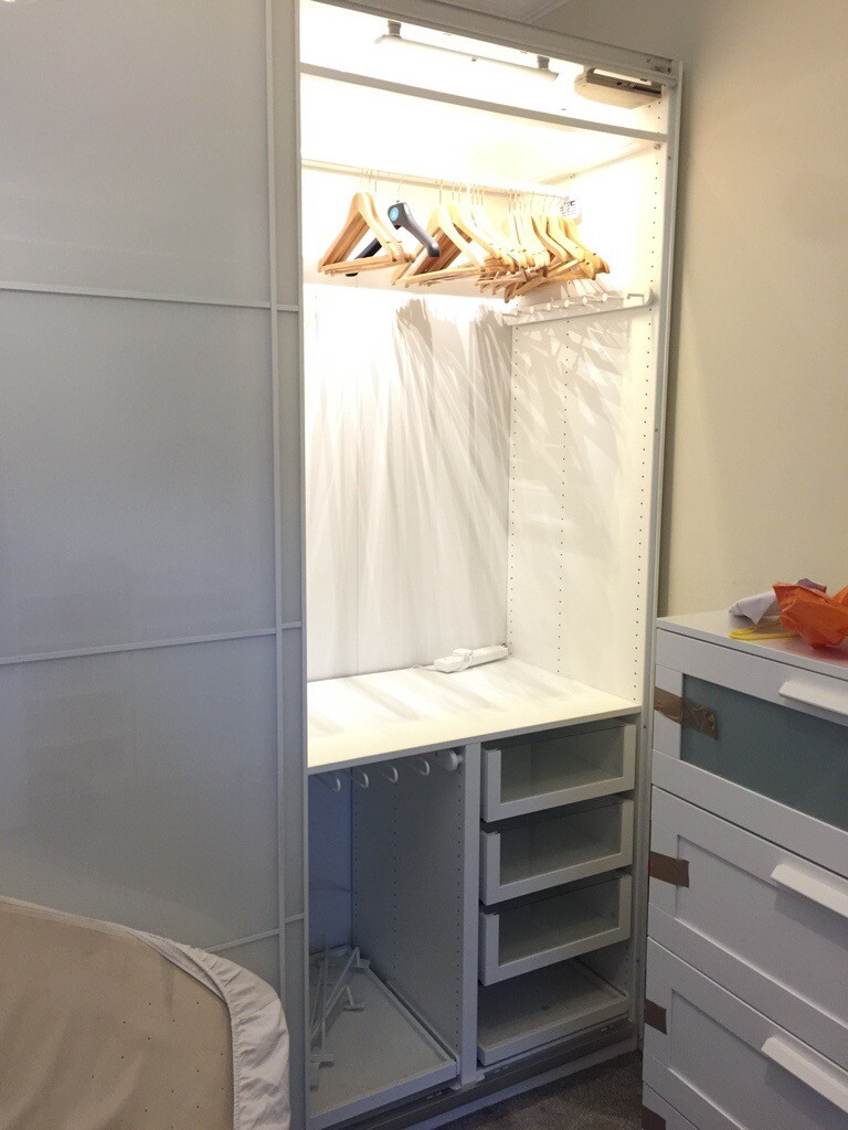 IKEA PAX Wardrobe TWO Carcass AND DOORS ONLY 100x58x236 cm in