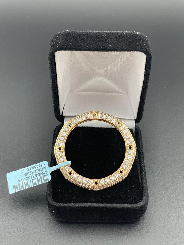 18k Rose Gold Diamond Bezel For Audemars Piguet Royal Oak