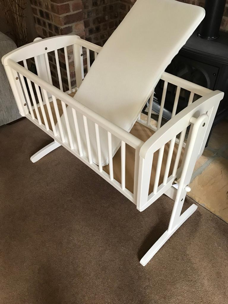 White wooden rocking crib in Ormesby, North Yorkshire Gumtree