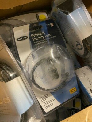 BELKIN NOTEBOOK SECURITY LOCK PART # F8E550 6 Foot Steel Cable/Lock