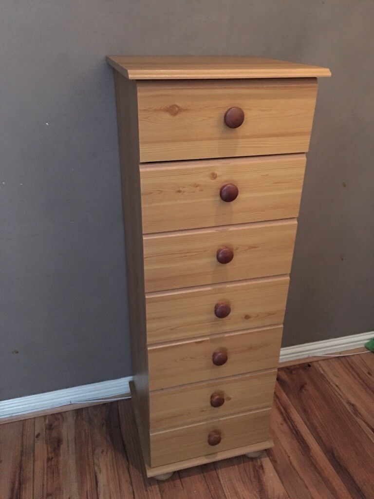 Pine 7 Drawer Tallboy In Cardonald Glasgow Gumtree
