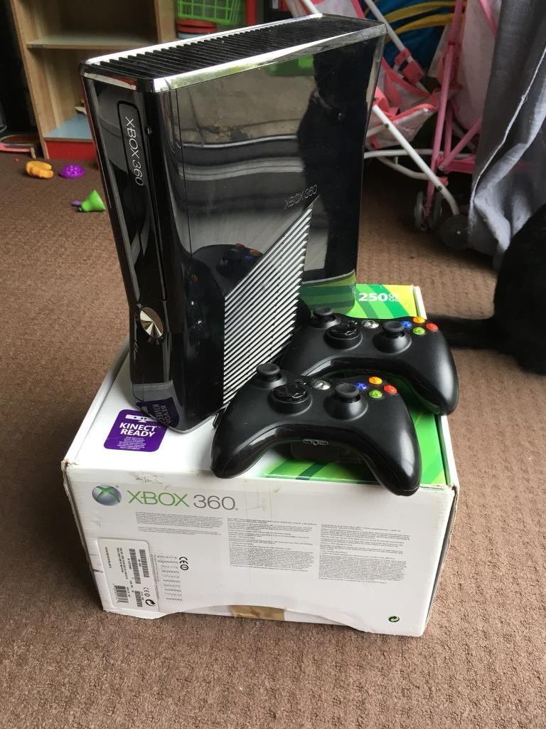 Xbox 360 + 2 controllers (250GB) in Southampton, Hampshire Gumtree