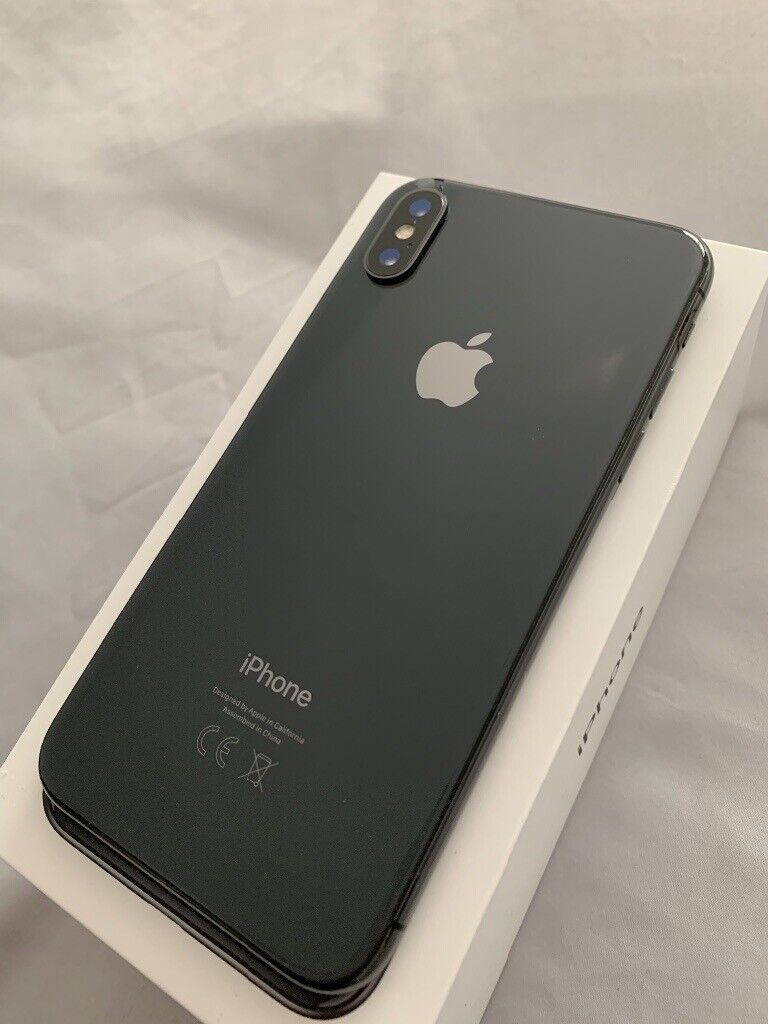 Apple iPhone X Space grey 64gb phone mobile unlocked with original box