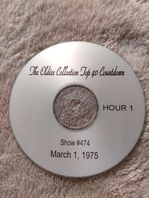 Oldies Collection Top 40 Countdown 3/1/1975 -Show # 474- See Listing